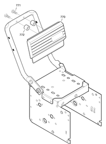 Control Panel Diagram and Parts List for 624505X4D 2003 Briggs and Stratton Snow Blower